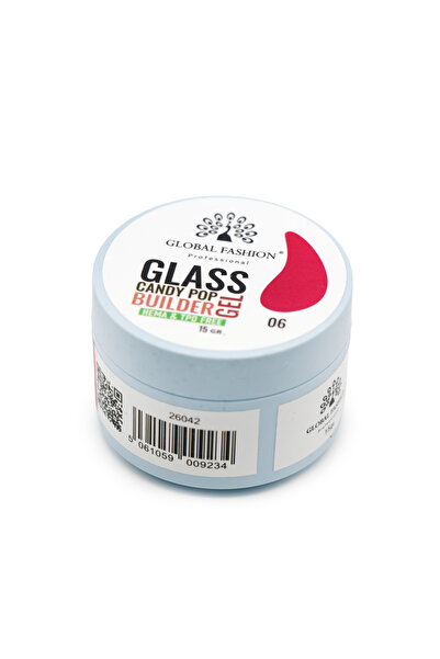 global fashion Nail modeling gel 15 gr, Glass Candy Pop Builder Gel 06