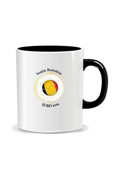 OEM Personalized mug with messages for Romanian fans, Support Romania, Euro 2024