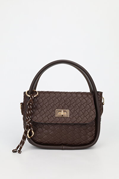 NOTHING Women's Brown Gold Lock and Charm Detailed Adjustable Strap Burgundy ...