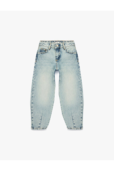 Koton Girl'S Light Indigo Balloon Fit Jeans