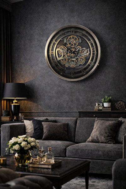 Glazze ANTRASİT THEMIS ÇARKLI SAAT 46CM