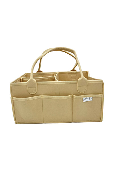 Zuluff кутия за пелени и аксесоари, бежов филц