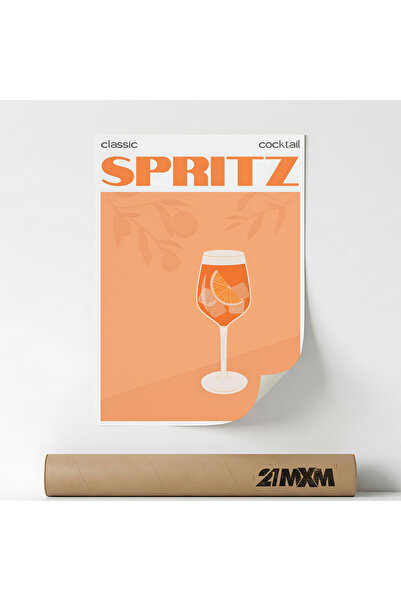 21mxm Διακοσμητική Αφίσα Ιταλικού Στυλ 'Aperitivo 52', Υφασμάτινο Υλικό, A3 (...