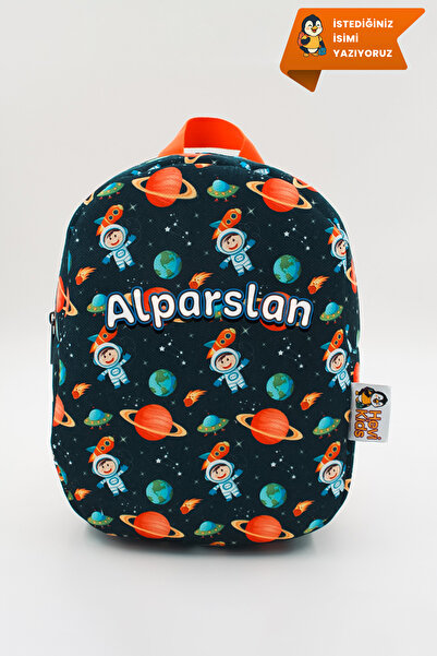 Hevi Kids HeviKids Kişiye Özel İsimli Mini Çocuk Çantası - Uzay | 0–8 Yaş Çoc...