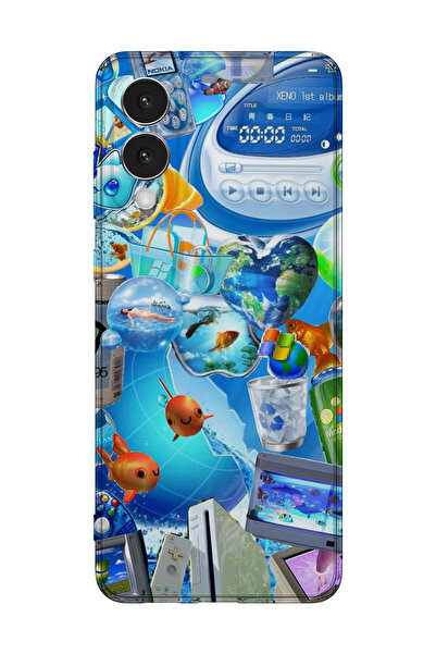 lelia غطاء هاتف شفاف مطبوع متوافق مع سامسونج جالاكسي S25 إيدج |   مجموعة: إير...