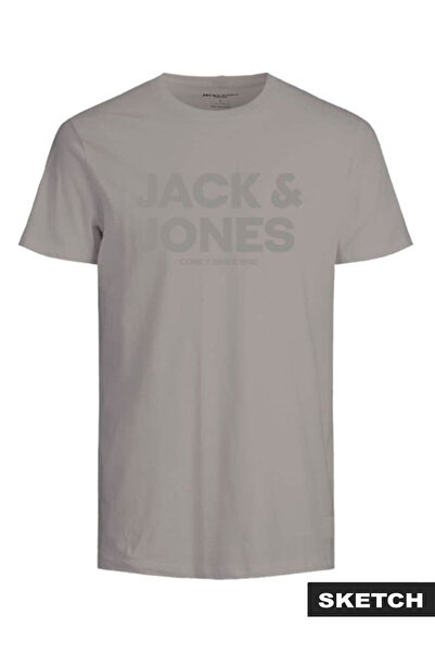 Jack & Jones Jack Jones Jcogrow Tee Ss Crew Neck Frss26 Men's Beige Tshirt 12...