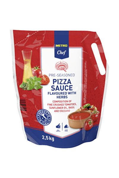 Metro Chef Sos de pizza condimentat, 2,5 kg,