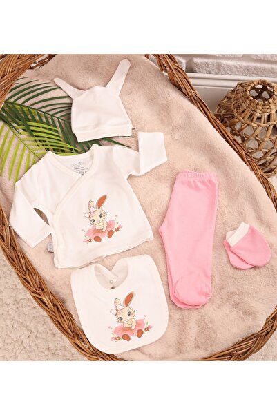 Tombyco Cute Rabbit 5-Piece Hospital Discharge Set 100% Cotton