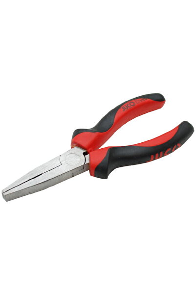 JuCo CLEȘTE CU VÂF PLAT ȘI MÂNER IZOLAT BI-MATERIAL 160 MM