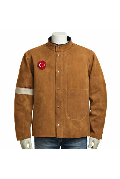 TYD جاكيت جلد كاونسر - ملابس عمل جلدية - مع جيوب