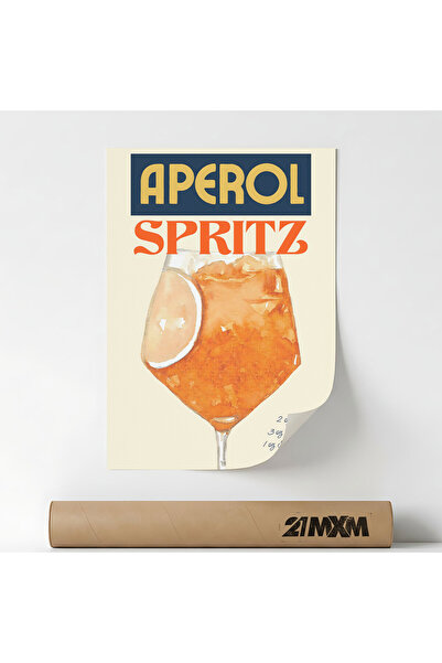 21mxm Poster Decorativ Stil Italian 'Aperitivo 12', Material Textil, A3 (29.7...