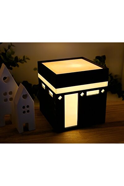 3D snaxx Kâbe-i Şerif Temalı LED Işıklı Dekoratif Lamba-11x11x11