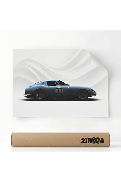 21mxm Poster Auto Premium - 1309 275 GTB C 33 blue metallic – Design Minimali...