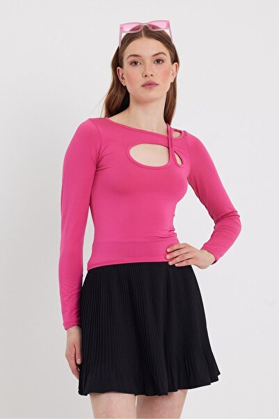 QUHOX Γυναικείο μπλουζάκι allegro ροζ