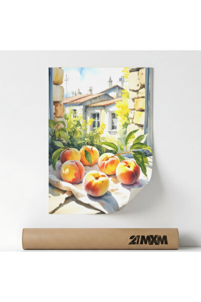 21mxm Poster 'Peaches & Linen Cloth' Pe Panza Mata – Design Minimalist, Fara ...