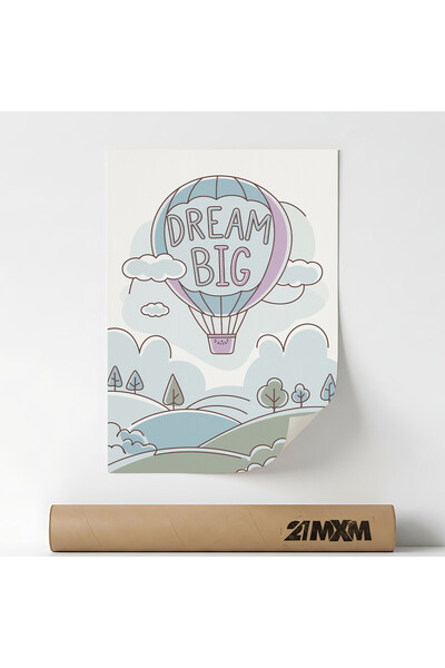 21mxm Poster Decorativ '31 Dream Big', Material Textil, A3 (29.7 x 42 cm), Fa...