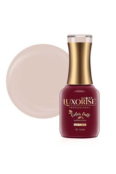 LUXORISE Ημιμόνιμο βερνίκι νυχιών Color Fall Collection Cappuccino Cream, LUX...