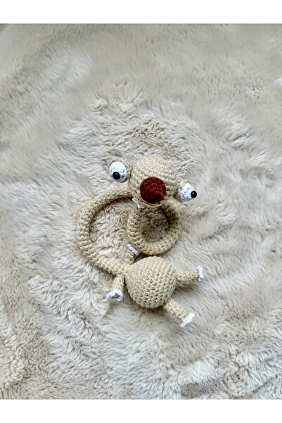YamanCo Store Amigurumi Buz Devri Sid Telli Çanta & Direksiyon Aksesuarı (Uzu...