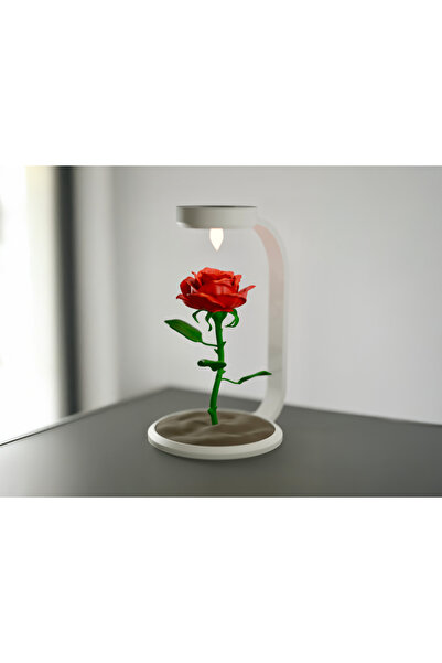 3D snaxx Dekoratif LED Işıklı Gül Figürü – Masaüstü Ortam Aydınlatması – 15x1...