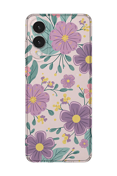 lelia غطاء هاتف شفاف مطبوع متوافق مع سامسونج جالاكسي S25 إيدج |   مجموعة: سلس...