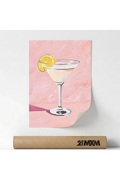 21mxm Poster Decorativ Tematica Bar & Cocktail - 'Bar 44', Material Textil, A...