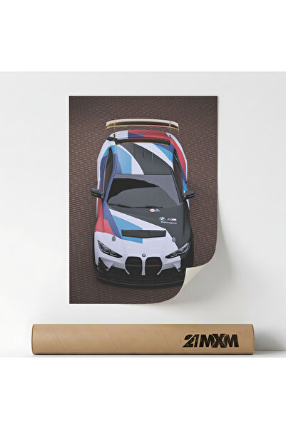 21mxm Poster Auto Premium - M4 GT3 08 – Design Minimalist, Fara Rama
