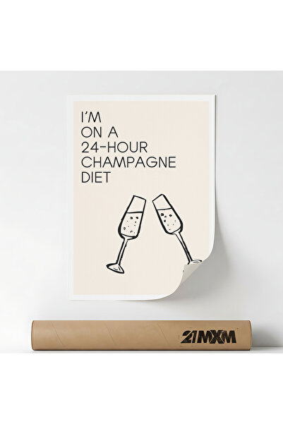 21mxm Poster Decorativ Tematica Bar & Cocktail - 'Bar 617', Material Textil, ...