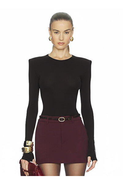 AFR CLOTHES Women's Padded Double Layer Jersey Fabric Finger-Proof Bodysuit