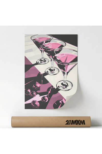 21mxm Poster Decorativ Tematica Bar & Cocktail - 'Bar 361', Material Textil, ...