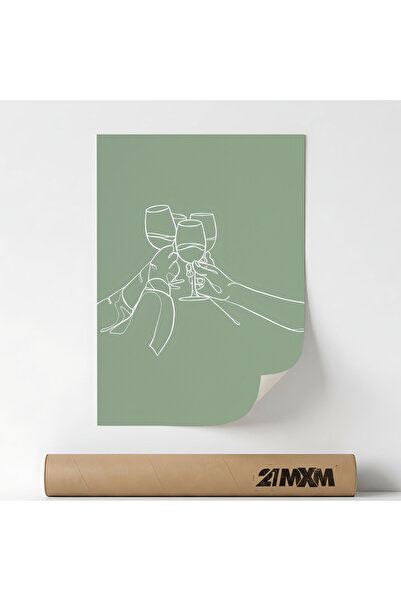 21mxm Poster Decorativ Tematica Bar & Cocktail - 'Bar 82', Material Textil, F...