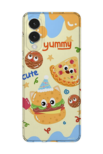 lelia غطاء هاتف شفاف مطبوع متوافق مع سامسونج جالاكسي S25 إيدج |   مجموعة: سنا...