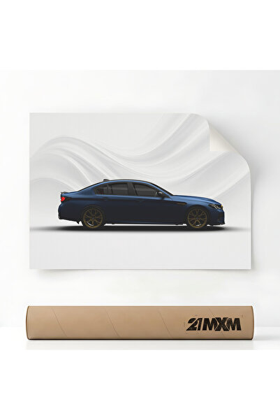 21mxm Poster Auto Premium - 1618 M5 CS F90 - Albastru – Design Minimalist, A4...
