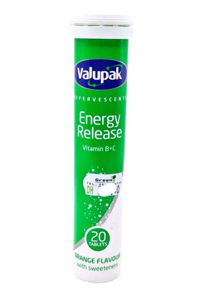VALUPAK Energy Release Eff Tablets 20'S (B+C)