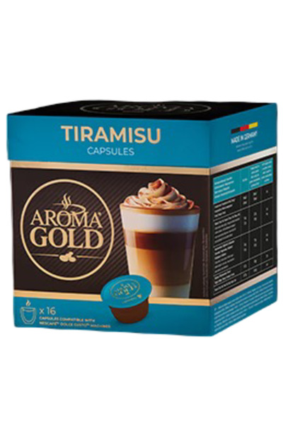 AROMA GOLD Tiramisu Coffee Capsules, 256 g