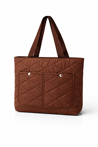 Av A Dos Original Puff Fabric Embossed Quilted Shopper Shoulder Bag Inflatabl...