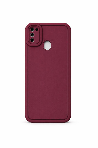 Vissona Samsung Galaxy M21 VE M30S Uyumlu Kamera Çıkıntılı Mat Silikon Telefo...