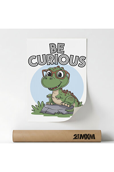 21mxm Poster Decorativ '15 Be Curious', Material Textil, A4 (21 x 29.7 cm), F...