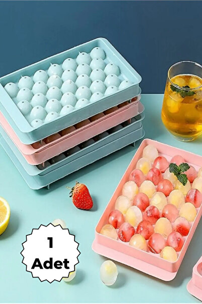 Viritias Pratik ve Şık 33'lü Küre Yuvarlak Buz Kalıbı - Küre Buzluk 33'lü Buz...