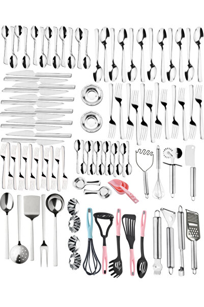 Birpa 12 Kişilik Exclusive Komple Çeyiz Seti – 111 Parça Full Mutfak & Sofra ...