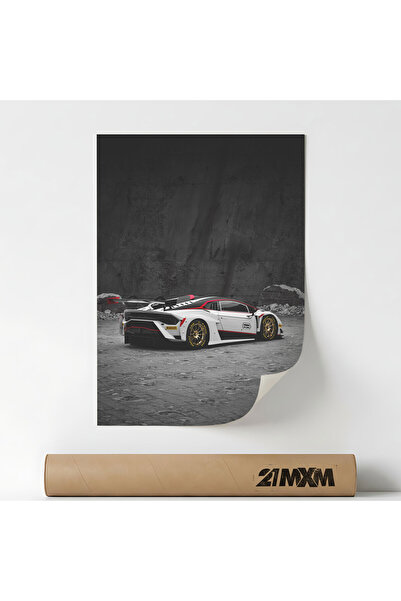 21mxm Αφίσα αυτοκινήτου Premium - Huracan GT3 EVO-2 01 – Μινιμαλιστικός σχεδι...