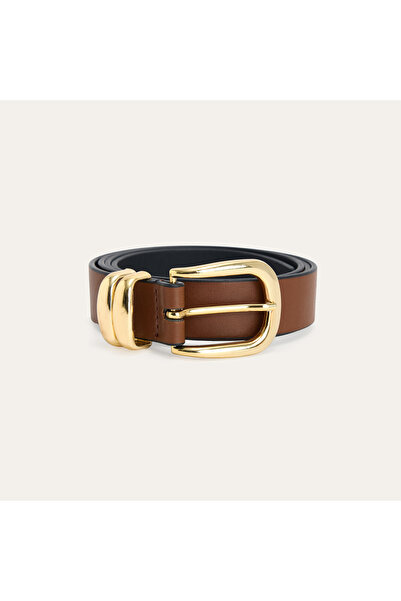 Mudo Leather Look Buckle Belt