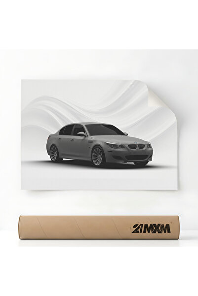 21mxm Poster Auto Premium - 1821 2009 M5 E60 – Design Minimalist, Fara Rama