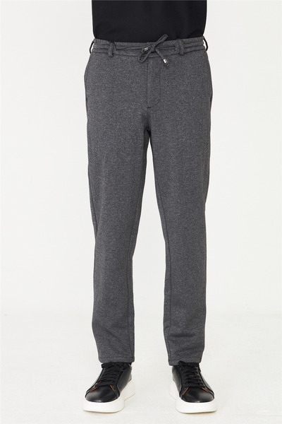 White Stone Black Jogger Pants