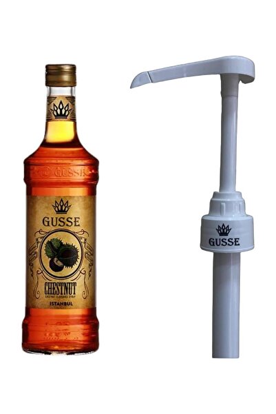 Gusse Kestane Şurubu 700ML ve Şurup Pompası