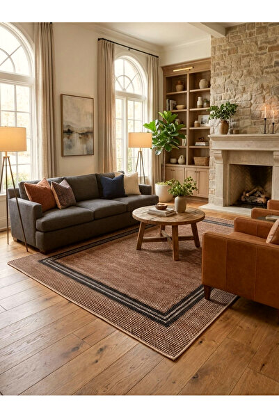Brillant Sisal Hasır Görünümlü Lateks Taban Yolluk Antre Halı