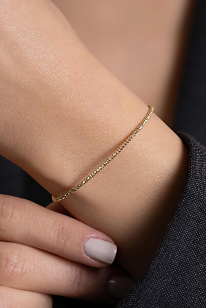 Bayar Gold 14 Ayar Altın Zarif Dorika Kelepçe