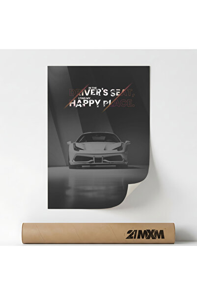 21mxm Poster 'Car Motivation 05' Pe Panza Mata – Design Minimalist, Fara Rama