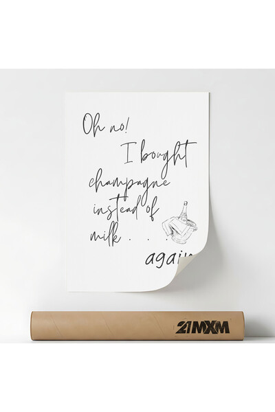 21mxm Poster Decorativ Tematica Bar & Cocktail - 'Bar 594', Material Textil, ...