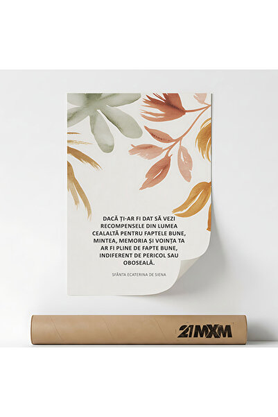 21mxm 'The Rewards of the Other World' Poster on Matte Canvas – Minimalist De...
