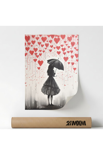 21mxm Poster 'Arta 01' Pe Panza Mata – Design Minimalist, 30 x 40 cm, Fara Rama